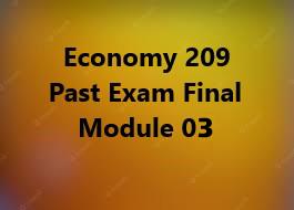 Economy - Final past exam(Module 03)