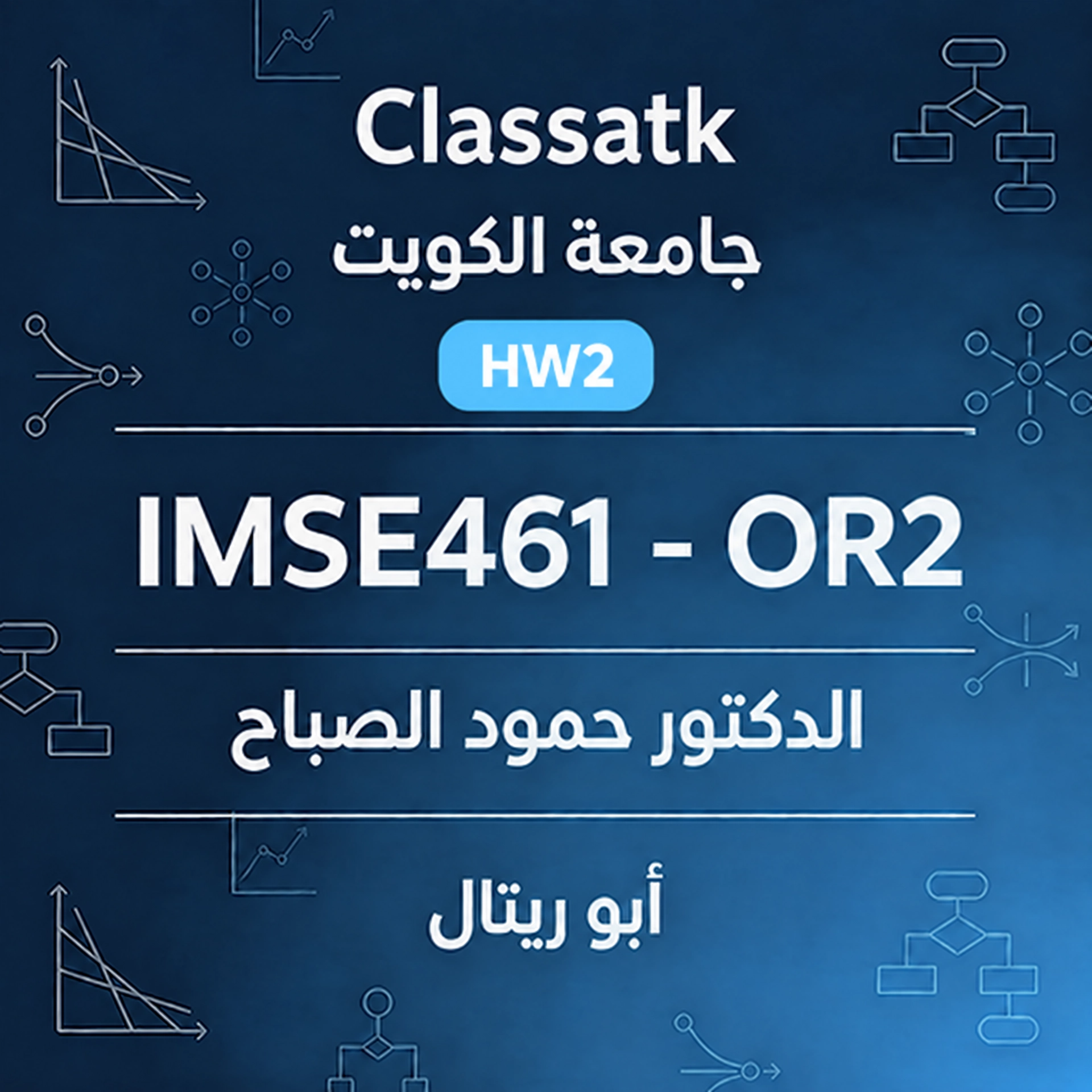 أبو ريتال- IMSE461-OR2-الدكتور حمود الصباح-HW2