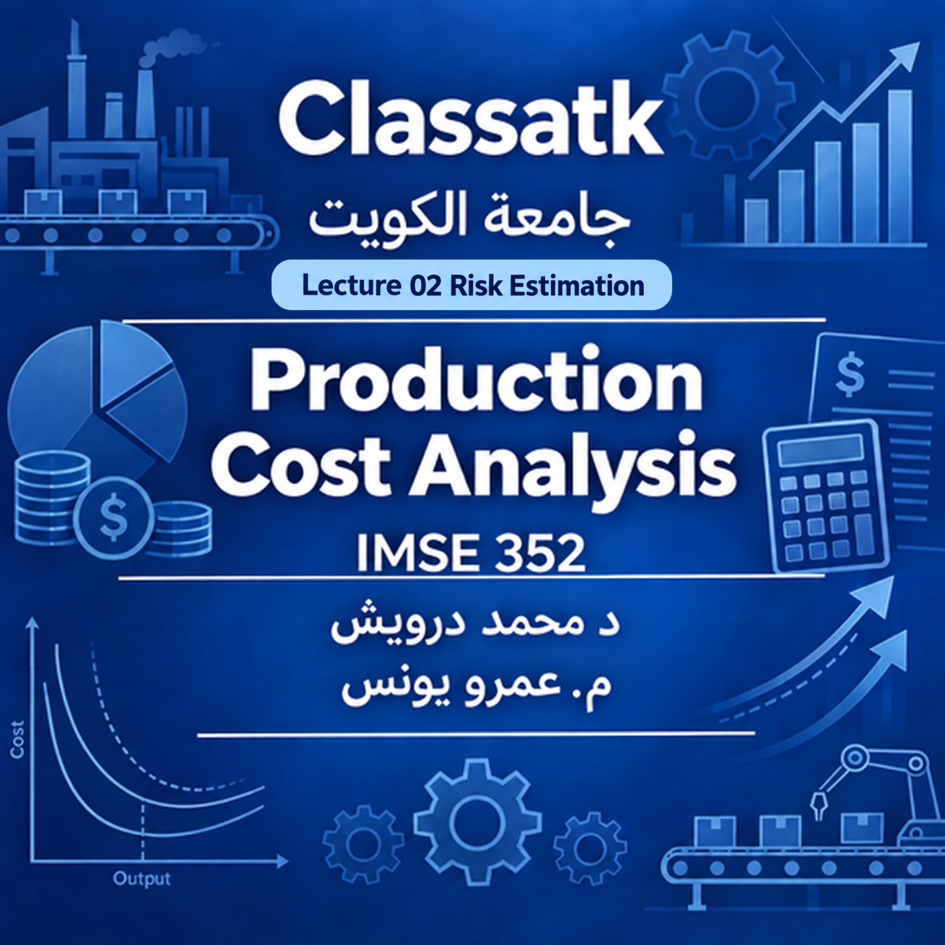 م. عمرو يونس- IMSE352-Production  Cost Analysis -د. محمد درويش - Lecture 02 Risk Estimation